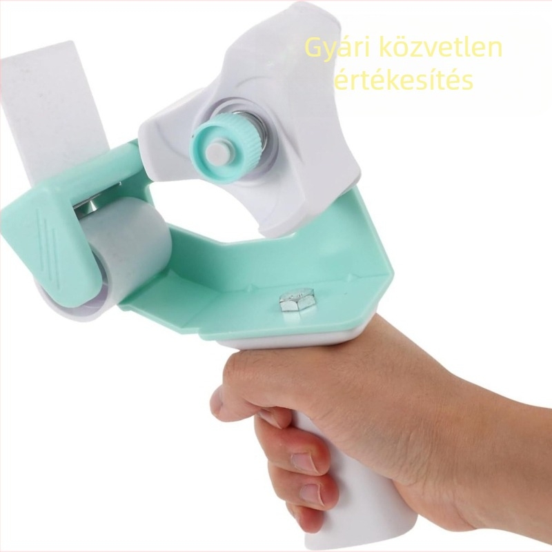 2 hüvelykes műanyag doboz-záró készülék 5 cm-es átlátszó ragasztószalag vágóval és szalag tartóval