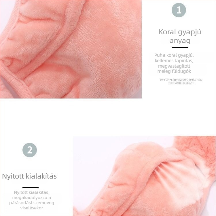Téli arcvédő maszk fleece-béléssel és beépített fülvédőkkel – kettős funkció kerékpározáshoz, szél- és hideg elleni védelem