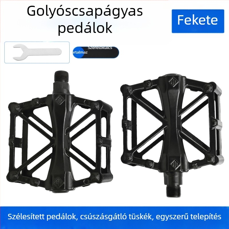 Alumíniumötvözetből készült csapágyas pedál, csúszásmentes, X alakú pedál elektromos kerékpárokhoz és mountain bike-hoz