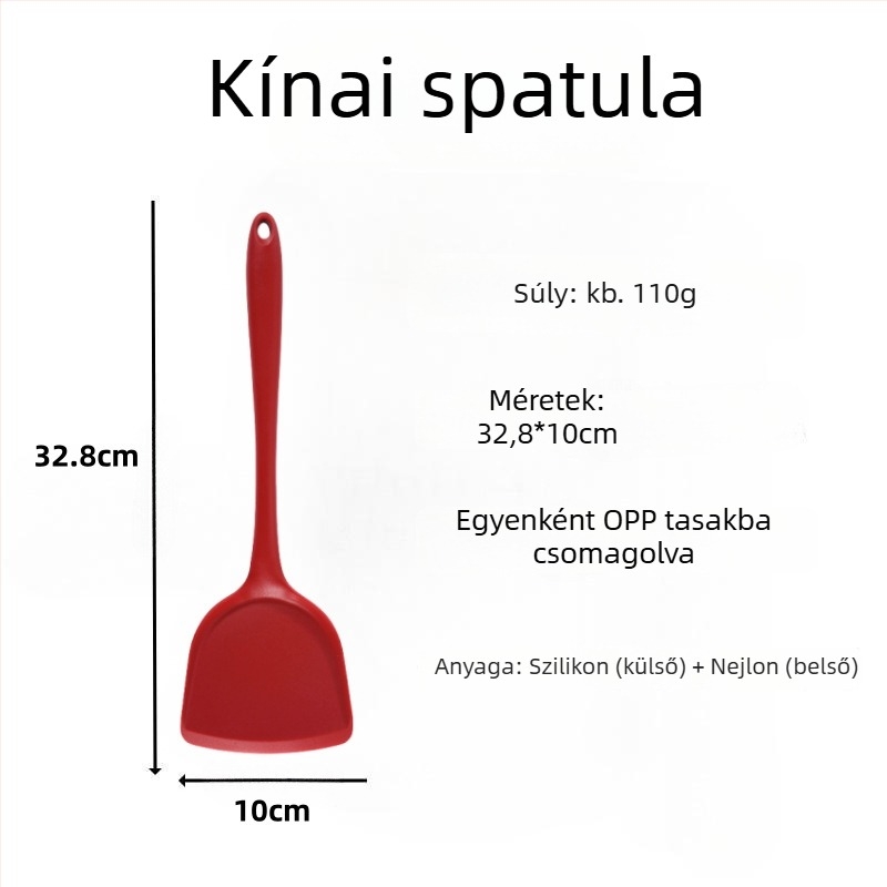 Szilikon spatula pirításhoz – szilikonból készült konyhai eszköz, nem karcolja meg a serpenyőt