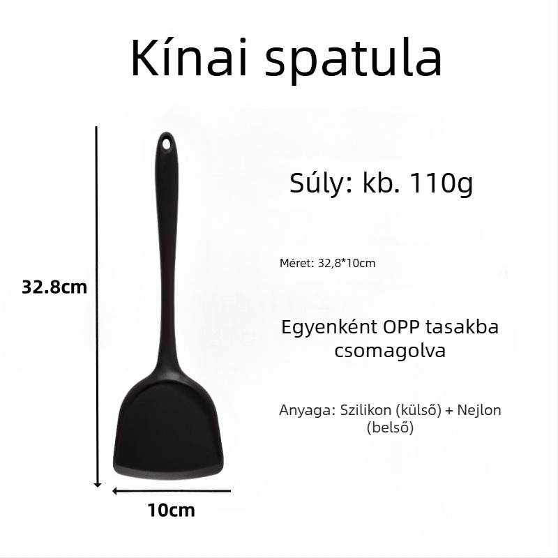 Szilikon spatula pirításhoz – szilikonból készült konyhai eszköz, nem karcolja meg a serpenyőt