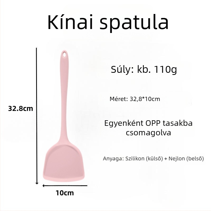 Szilikon spatula pirításhoz – szilikonból készült konyhai eszköz, nem karcolja meg a serpenyőt