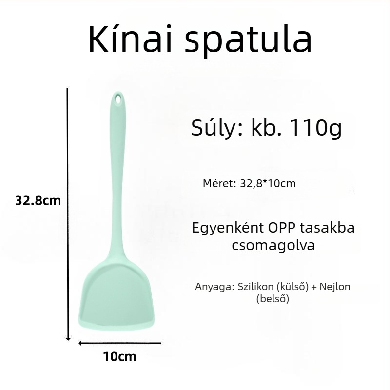 Szilikon spatula pirításhoz – szilikonból készült konyhai eszköz, nem karcolja meg a serpenyőt
