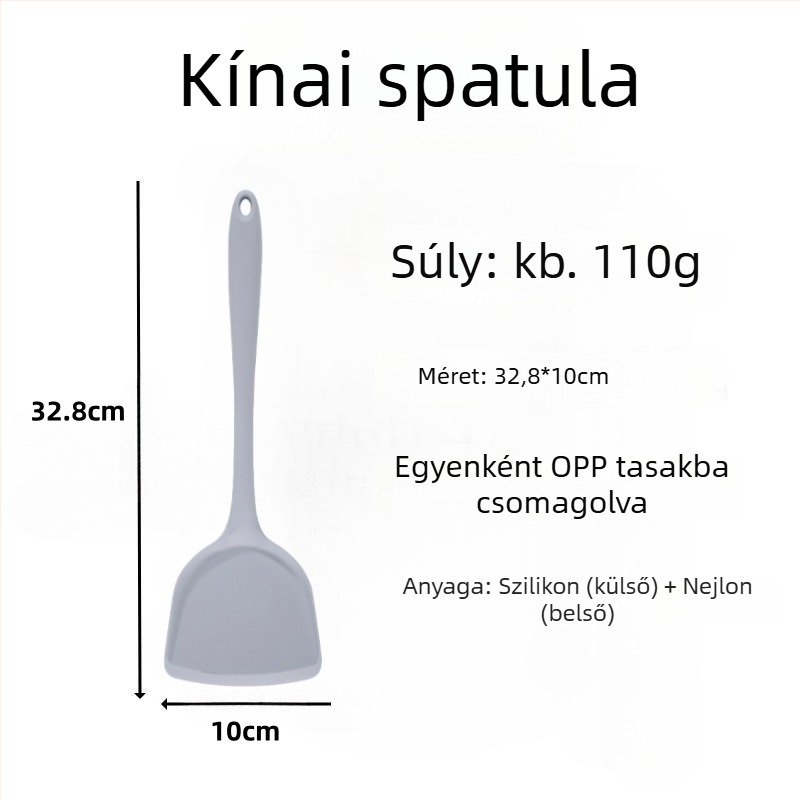 Szilikon spatula pirításhoz – szilikonból készült konyhai eszköz, nem karcolja meg a serpenyőt