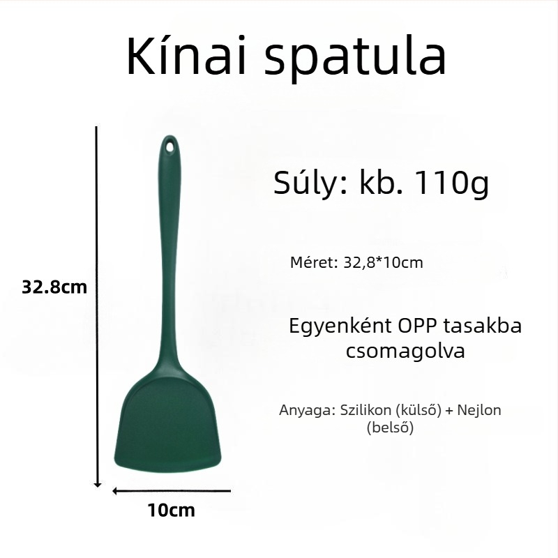 Szilikon spatula pirításhoz – szilikonból készült konyhai eszköz, nem karcolja meg a serpenyőt