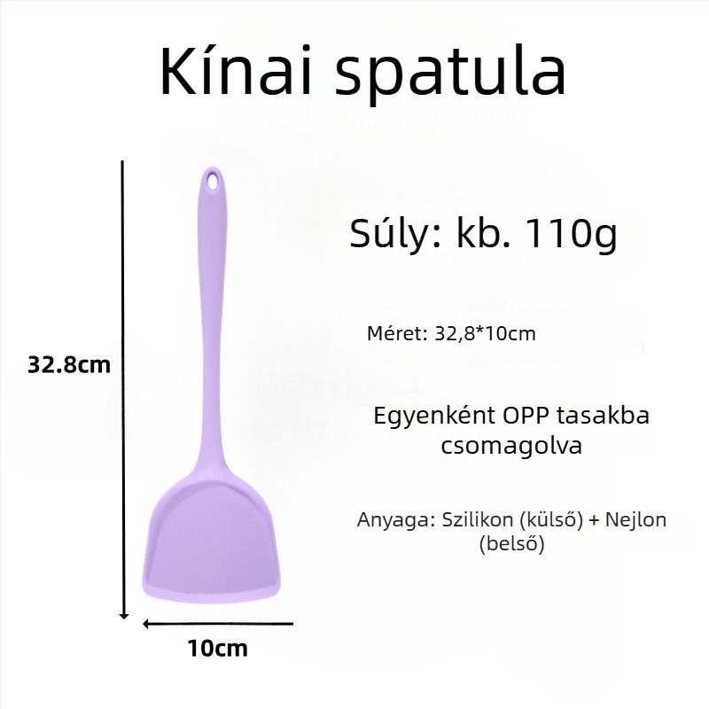 Szilikon spatula pirításhoz – szilikonból készült konyhai eszköz, nem karcolja meg a serpenyőt