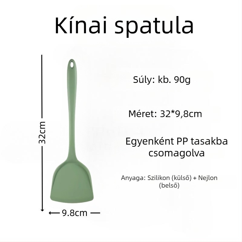 Szilikon spatula pirításhoz – szilikonból készült konyhai eszköz, nem karcolja meg a serpenyőt