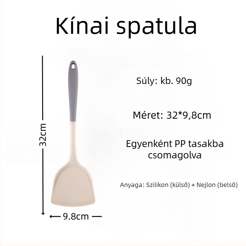 Szilikon spatula pirításhoz – szilikonból készült konyhai eszköz, nem karcolja meg a serpenyőt