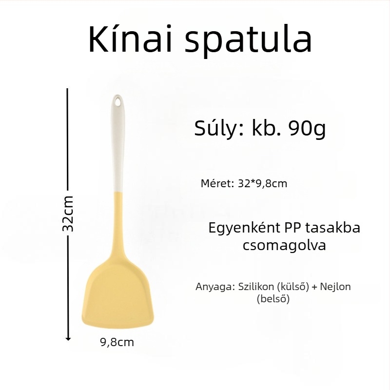 Szilikon spatula pirításhoz – szilikonból készült konyhai eszköz, nem karcolja meg a serpenyőt