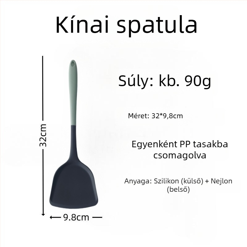 Szilikon spatula pirításhoz – szilikonból készült konyhai eszköz, nem karcolja meg a serpenyőt