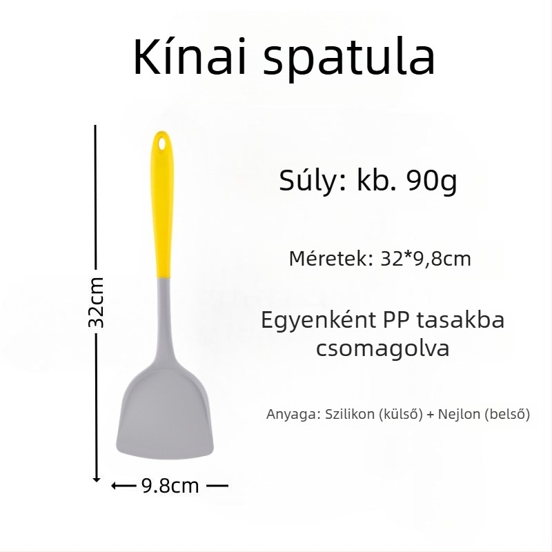 Szilikon spatula pirításhoz – szilikonból készült konyhai eszköz, nem karcolja meg a serpenyőt