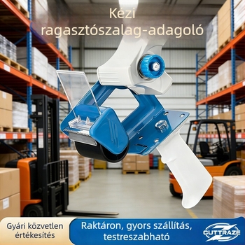 2 hüvelykes szalagvágó csomagoláshoz, fém doboz lezáró eszköz, kézi szalagadagoló