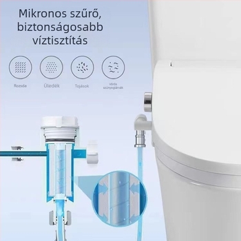 Okos vécéfedél otthoni használatra, teljesen automata fűtött fedél mosási funkcióval