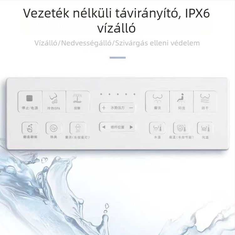 Okos vécéfedél otthoni használatra, teljesen automata fűtött fedél mosási funkcióval