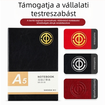 Üzleti irodai notesz PU bőr borítással, testreszabható, luxus minőségű napló értekezletekhez és tervezéshez