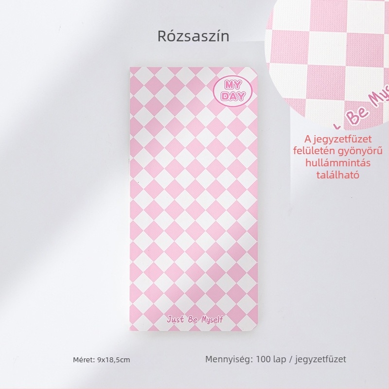 T négyzetrácsos jegyzetfüzet - minimalist dizájnú
