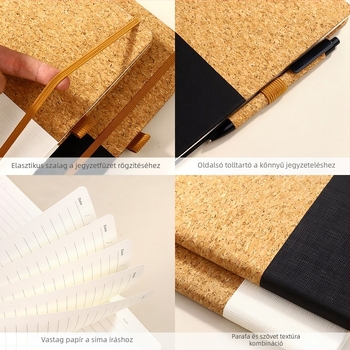 Öko-barát notesz övcsattal – ajándékdobozos készlet, személyre szabott üzleti használatra, kreatív és trendi stílus