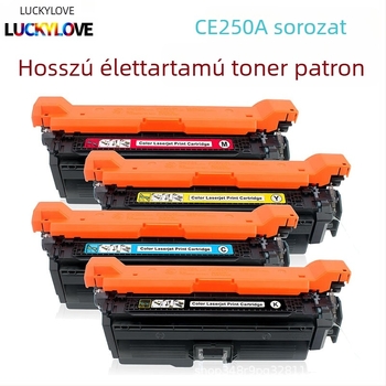 CE250A tonerkazetta HP CP3525 sorozathoz (CP3525n/dn, CM3530fs) és HP504A tonerpor