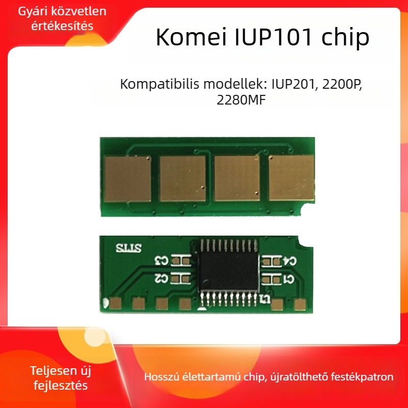 Kemei 2280MF 2200P Toner kazetta számláló chip IUP101/201
