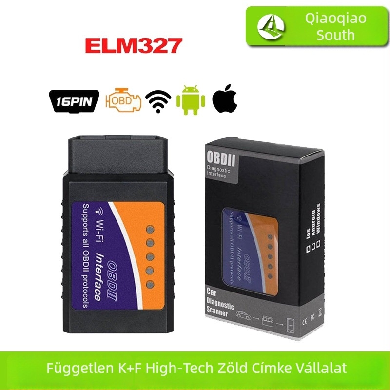 Elm327 WiFi OBD2 autódiagnosztikai eszköz Android és iOS