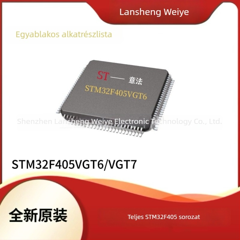 STM32F405VGT6 mikrokontroller MCU ST-től, 168 MHz