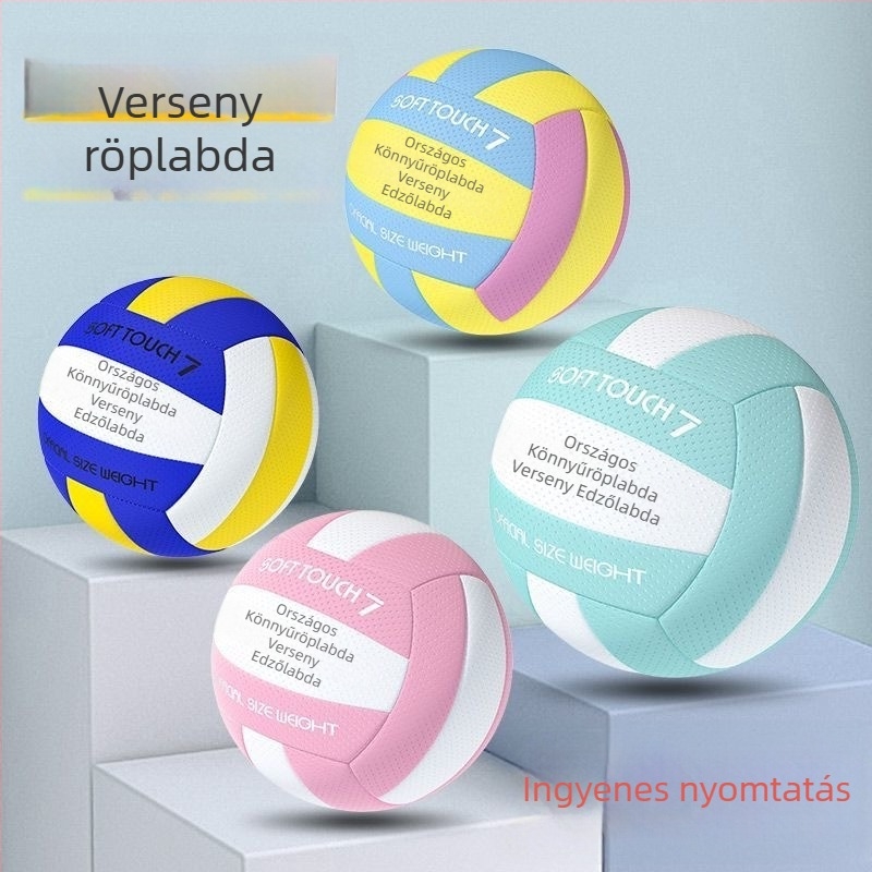 No.7 felnőtt standard puha röplabda – No.5 edzőlabda általános- és középiskolások számára
