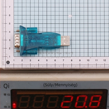 SUNLEPHANT USB–soros adapter RS232-hoz, 9-tűs, 340-chip