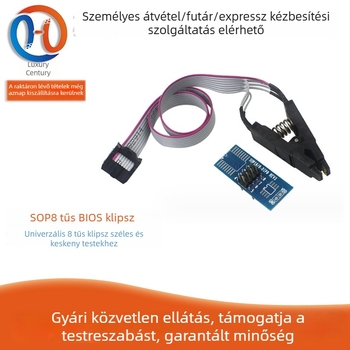 SOP-8 BIOS klipsz 8-pines chipekhez, univerzális tesztklipsz széles és keskeny tokozású csomaghoz