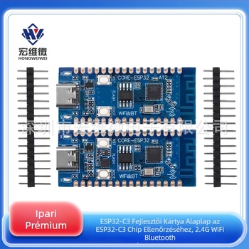 ESP32-C3 fejlesztőpanel a ESP32-C3 chip funkcióinak ellenőrzésére, 2.4G Wi‑Fi és Bluetooth