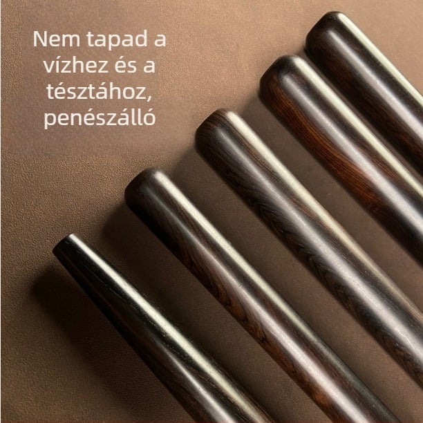 Lila szantálfa nyújtófa tésztához, gyóza- és zsemle burkolatokhoz, tömör fa fogantyúval
