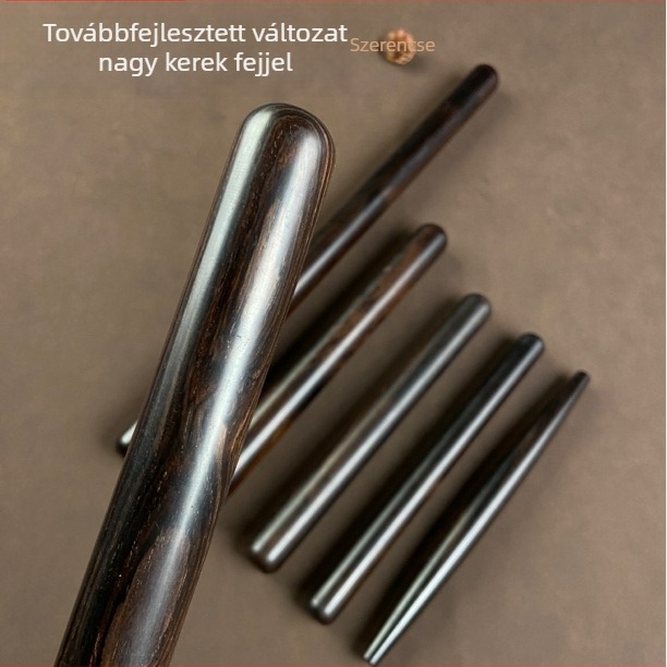 Lila szantálfa nyújtófa tésztához, gyóza- és zsemle burkolatokhoz, tömör fa fogantyúval