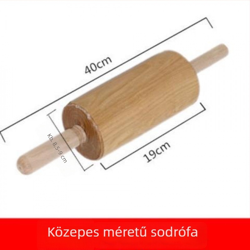 Nagy méretű tömörfa tészta nyújtó rúd, sült tészta rudak készítéséhez