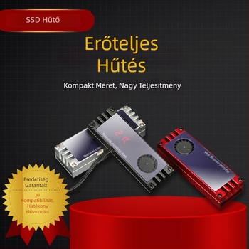 M.2 SSD hűtő radiátor alumínium turbinás ventilátorral NVMe