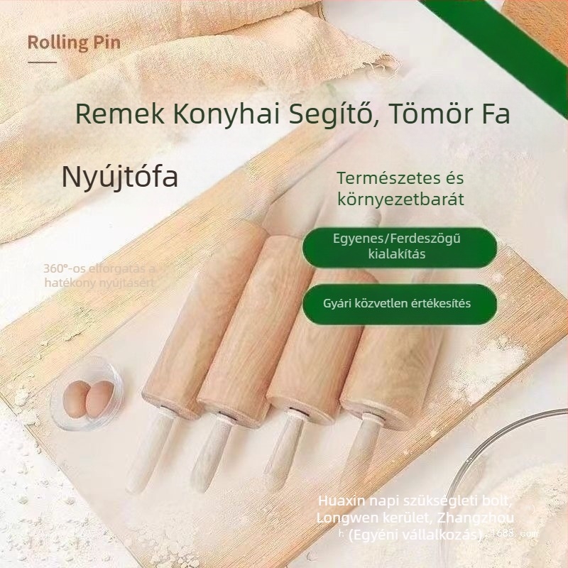 Tömörfa nyújtófa tésztához, churroshoz és palacsintához – otthoni sütés