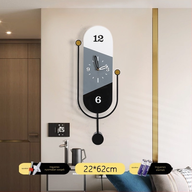 Nappali falióra modern minimalista stílusban, fekete-fehér rácsos dizájn