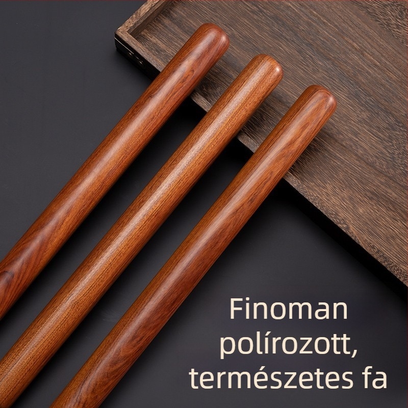 Huanghuali tömörfa nyújtófa háztartási használatra, hosszú és rövid méretben, eszköz tésztalapokhoz