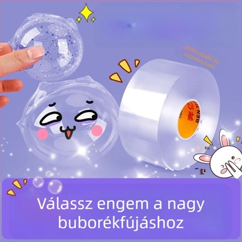 DIY víz buborék játék nano ragasztó szalaggal – relaxációs készlet a nyomkodáshoz és buborékfújáshoz
