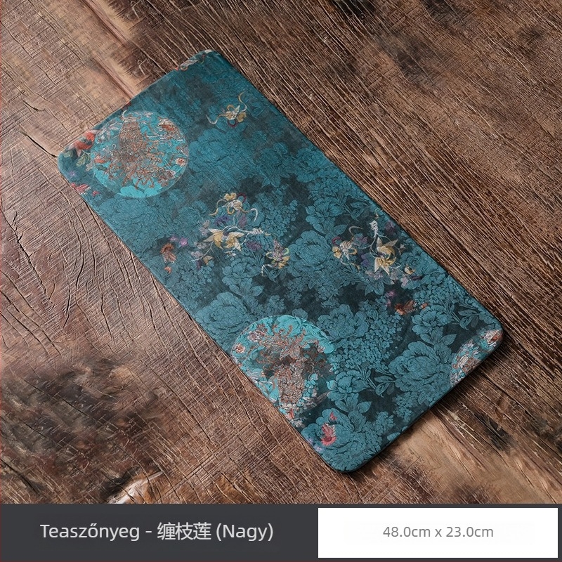 Prémium Xiangyun szövésű teás alátét, és asztalterítő modern kínai zen stílusban, vízálló anyag