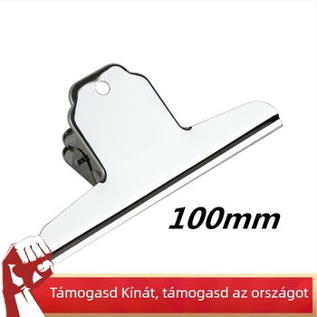 100 mm rozsdamentes acél klipek, ezüst színű, hosszú farokkal, fém klipek irodai és jegyekhez, mini klipek készlet