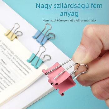 Baoke fém iratcsipesz hosszú nyelekkel, tok cilindrin, három rekesz, vízálló és nedvességálló, dokumentumokhoz és dolgozatokhoz