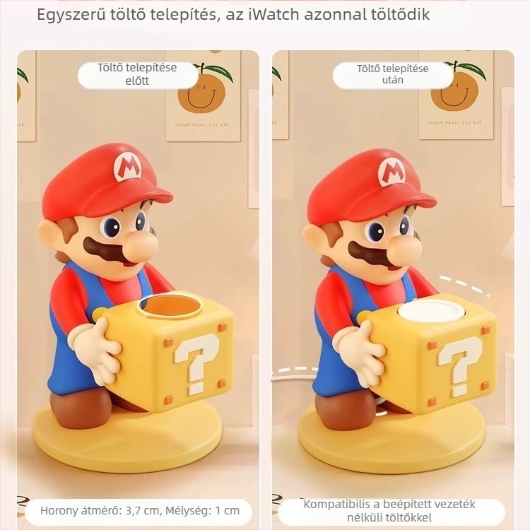 Óra töltőállvány és asztali dekoráció Apple Watch és Xiaomi eszközökhez