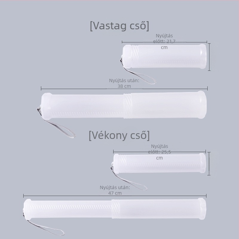 Könnyű áttetsző műanyag kihúzható tolltartó kaligráfiához és festéshez, spirál alakú tárolócső