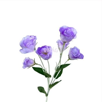 Mű velvet virágok, 6 fejű lisianthus, esküvői virágkötészeti kellékek, illatos indák, hotel előcsarnok dekoráció