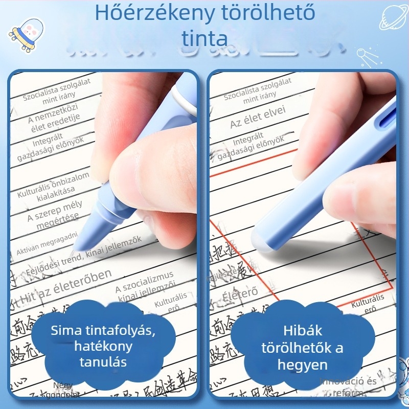 True Color hő-eltávolítható toll harmadik osztályos diákok számára, hőérzékeny tinta, cserélhető tintapatron