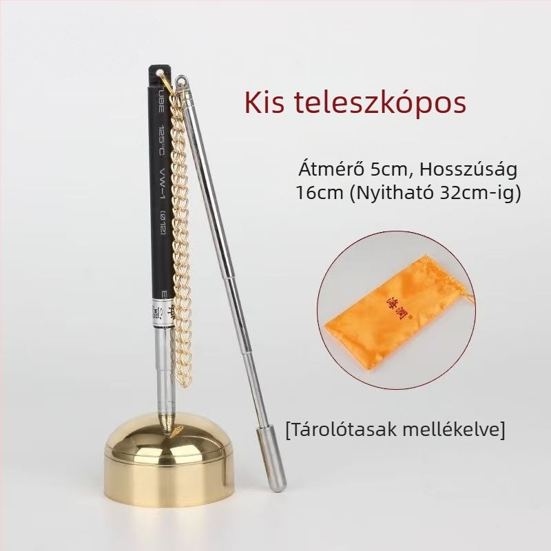 Réz imaharang, sárgaréz egyenes fogantyúval, teleszkópos, buddhista szútrákhoz, nagy és kicsi méret
