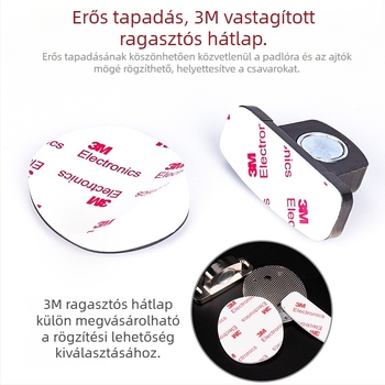 Top Valley Láthatatlan mágneses ajtó stopper, fúrás nélküli, cink ötvözet, vastagított ajtó felső rész, ütődés elleni védelem, padlóra szerelt beltéri faajtókhoz