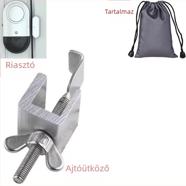 Ajtó felső védőeszköz lopás ellen, lyukasztás nélkül, csavar nélkül