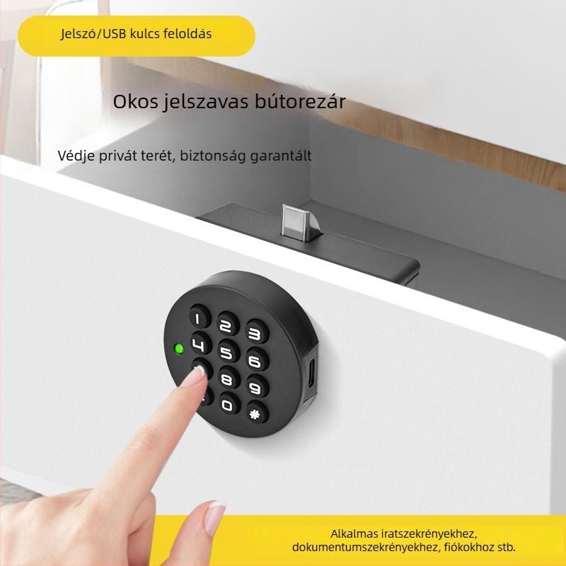 Ujjlenyomat-zár a szekrényhez – intelligens elektronikus jelszavas zár cipősszekrényhez és fém irodai irattartó szekrényhez