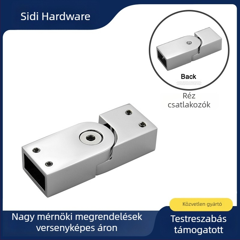 Sárgarézből készült merevítő csatlakozó zuhanyajtóhoz, 10x20 mm RC63
