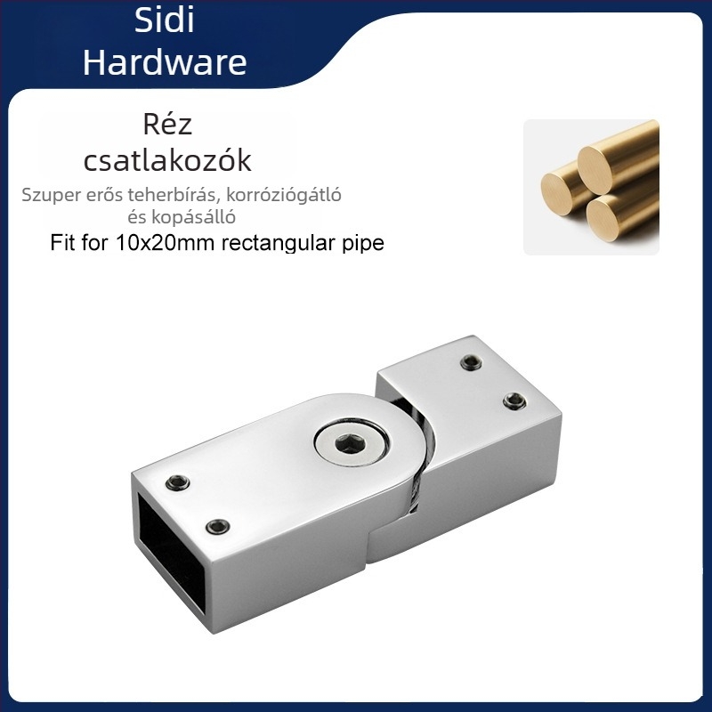 Sárgarézből készült merevítő csatlakozó zuhanyajtóhoz, 10x20 mm RC63